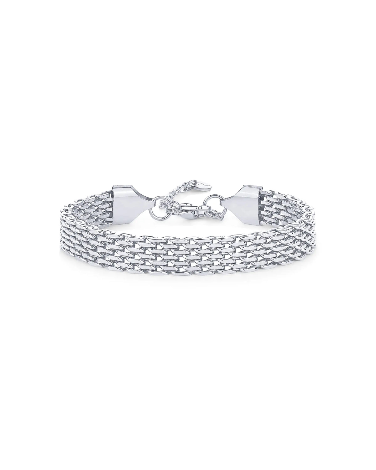 Waterproof Chunky Chain Bracelet for Women - 14K Gold Plated Trendy Adjustable Chain Bracelet - Lightweight Stainless Steel Jewelry